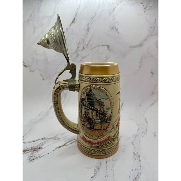 Budweiser Anheuser Busch Beer Stein 32 OZ 10" Limited Edition "G" Series #64834 - Picture 2 of 16